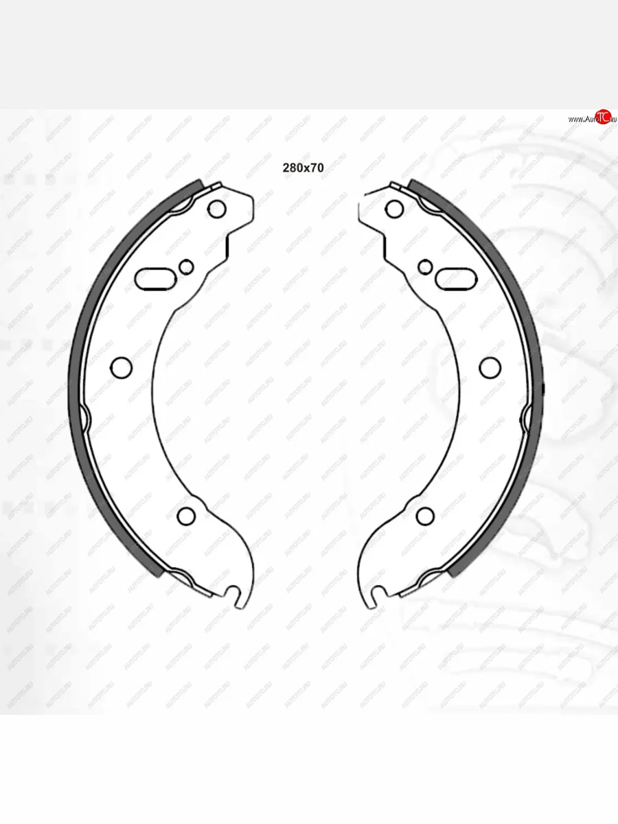 Колодка заднего барабанного тормоза DAFMI ГАЗ ГАЗель Next A62,А65 автобус (2016-2025)  в Перми Пермском крае