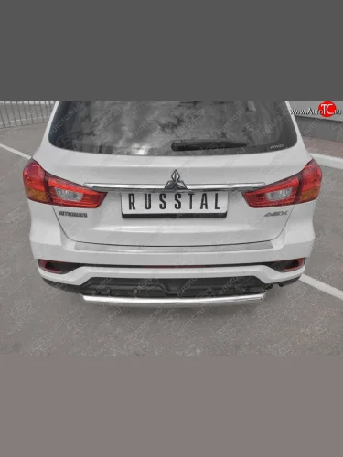 Защитная накладка заднего бампера Russtal Mitsubishi ASX 2-ой рестайлинг (2017-2020)