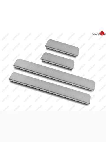 Пороги накладки Russtal (Нержавейка шлифованная без надписи) Nissan Terrano D10 рестайлинг (2016-2022)