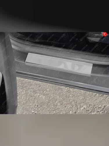 Пороги накладки Russtal (Нержавейка полированная) Renault Arkana (2019-2025)