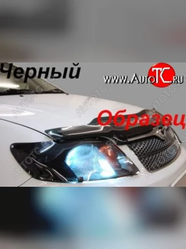 Защита фар CA-Plastic (Classic черный) Toyota Nadia  XN10 (1998-2003) дорестайлинг, рестайлинг минивэн