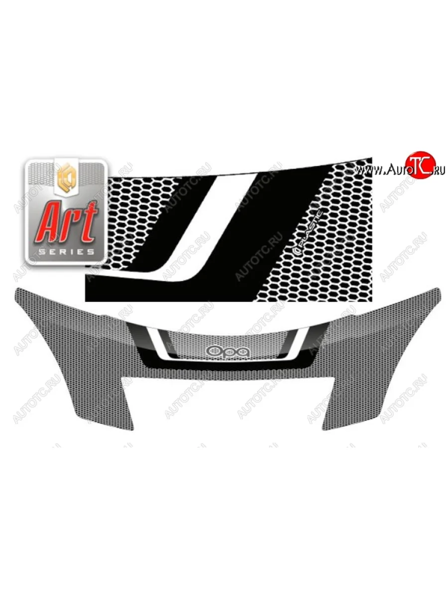 Дефлектор капота CA-Plastiс Toyota Opa (2000-2005) (Серия Art белая)  в Самаре Самарской области