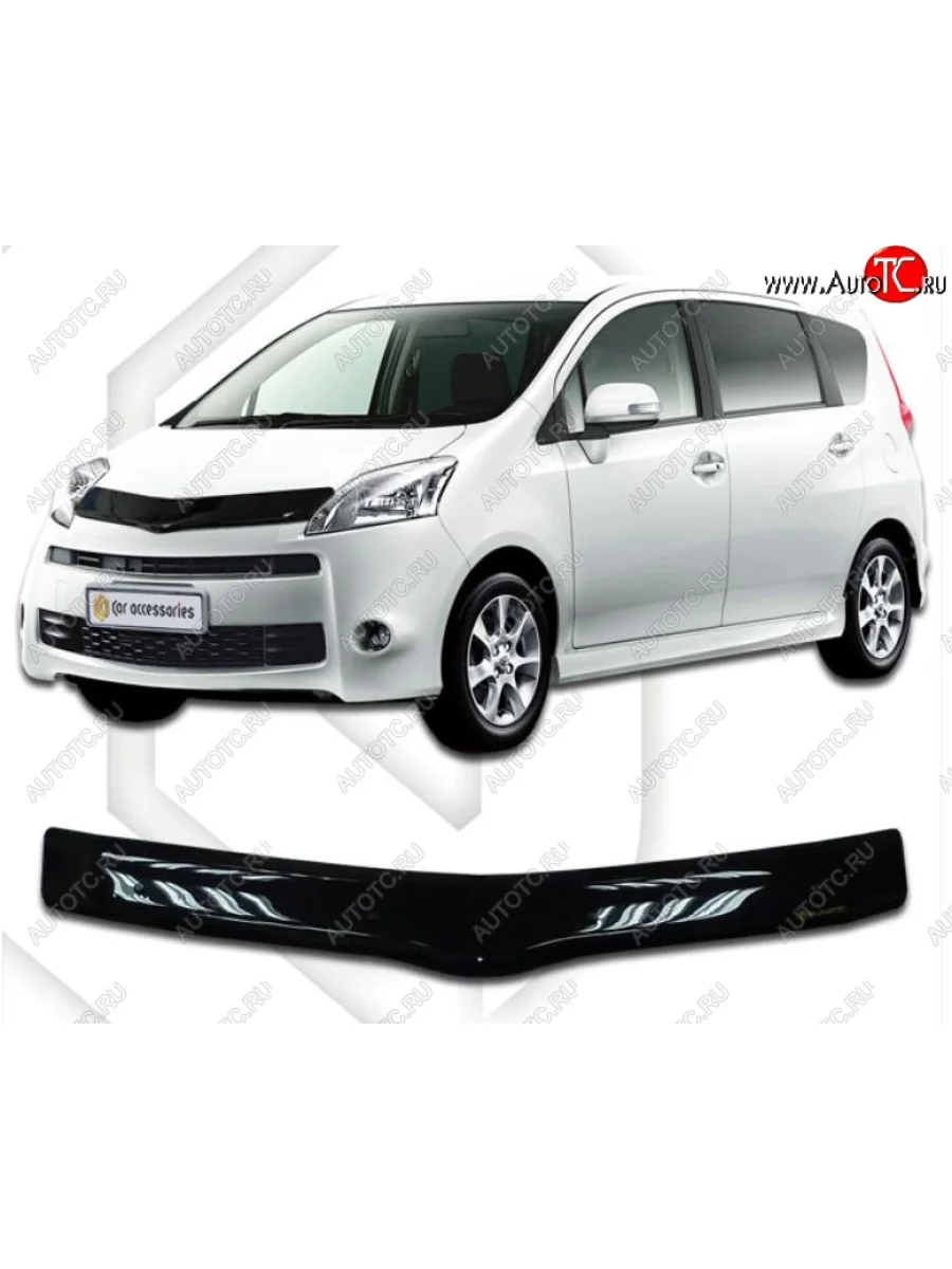 Дефлектор капота CA-Plastiс Toyota Passo Sette MPV (2008-2012) (Classic черный, Без надписи)  в Керчи Республика Крым