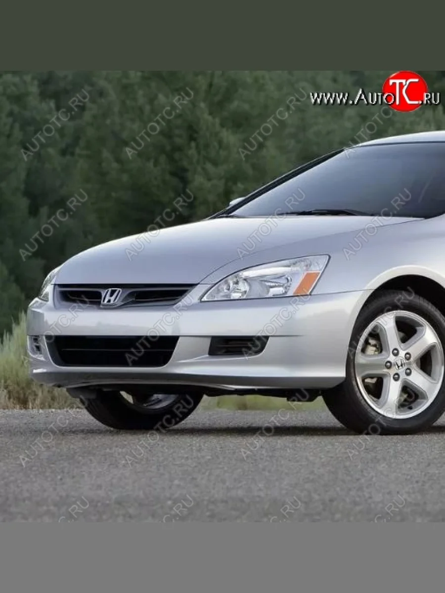 Бампер передний (купе, USA) TYG Honda Accord 7 CL седан дорестайлинг (2002-2005) (Неокрашенный)  в Перми Пермском крае