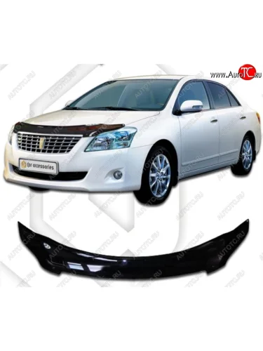 Дефлектор капота CA-Plastiс (Classic черный) Toyota Premio T260 дорестайлинг (2007-2010)
