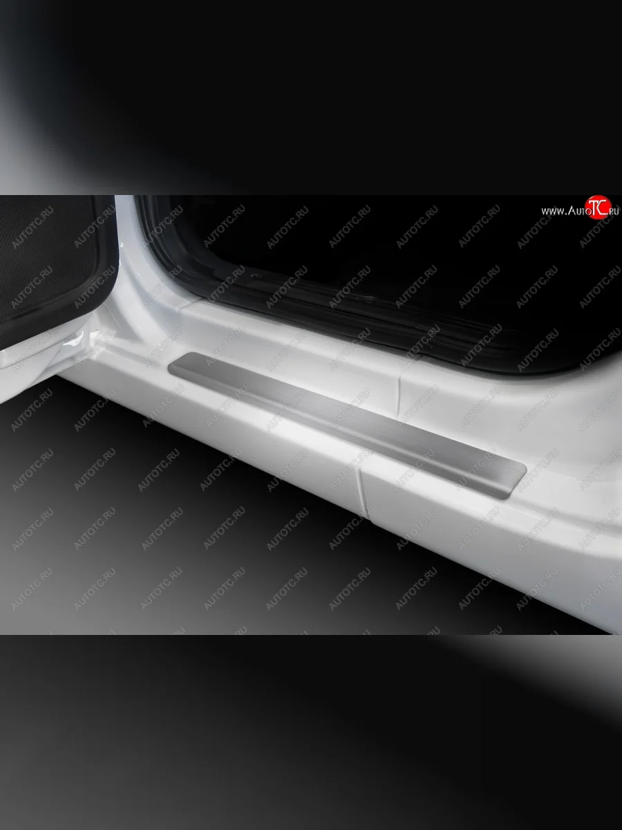 Пороги накладки Russtal Ford EcoSport дорестайлинг (2013-2019) (Нержавейка шлифованная без надписи)  в Керчи Республика Крым