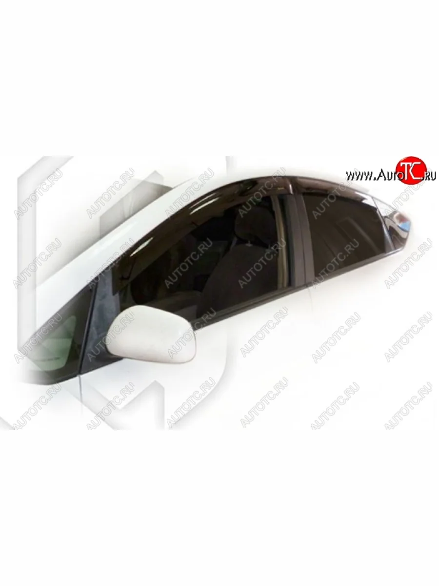 Дефлектора окон (правый руль) CA-Plastiс Toyota Prius XW20 дорестайлинг (2003-2005) (Classic полупрозрачный, Без хром.молдинга)  в Перми Пермском крае