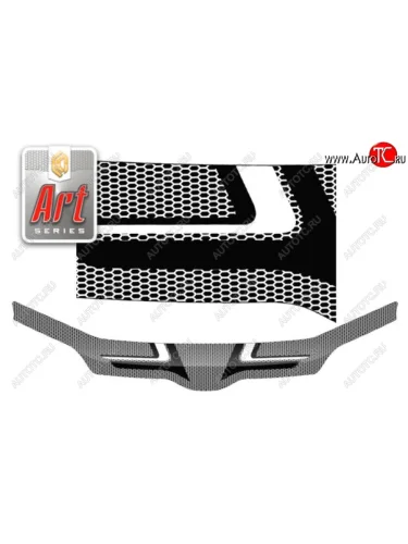 Дефлектор капота CA-Plastiс (Серия Art белая) Toyota Probox рестайлинг (2014-2025)