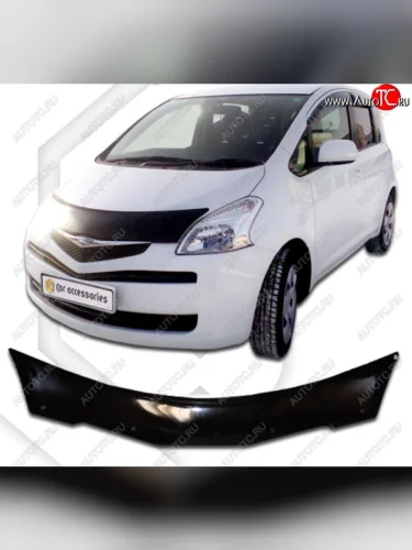 Дефлектор капота (рынок Японии) CA-Plastiс (серия Classic черный) Toyota Ractis (2005-2010)