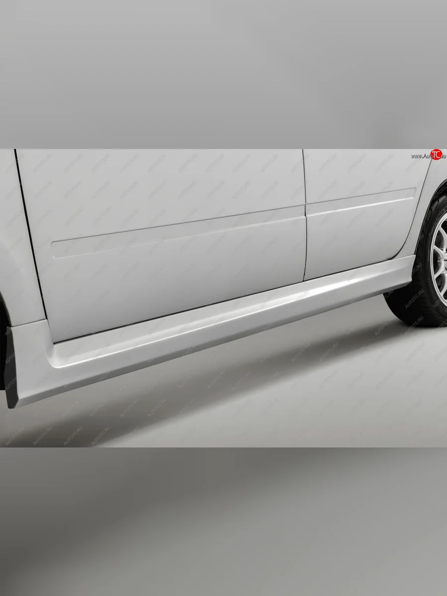 Пластиковые накладки на пороги GTS-Тюнинг Лада ВАЗ Гранта 2190 седан  дорестайлинг (2011-2017) (Неокрашенный)  в Перми Пермском крае