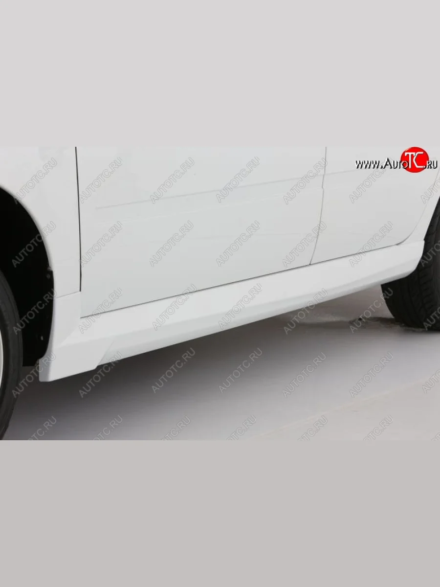 Пластиковые накладки порогов Neimar Лада ВАЗ Гранта 2190 седан  дорестайлинг (2011-2017) (Неокрашенный)  в Перми Пермском крае
