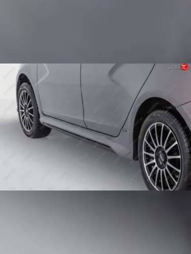 Пластиковые накладки порогов Quasar Лада ВАЗ Веста 2180 седан дорестайлинг (2015-2023)