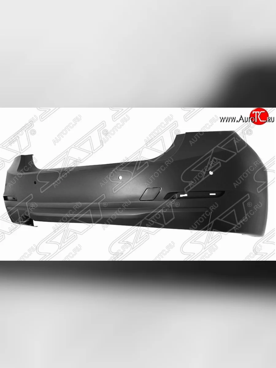 Бампер задний SAT (с отв. под сонары, пр-во Тайвань) BMW 3 серия F30 седан дорестайлинг (2012-2015) (Неокрашенный)  в Керчи Республика Крым