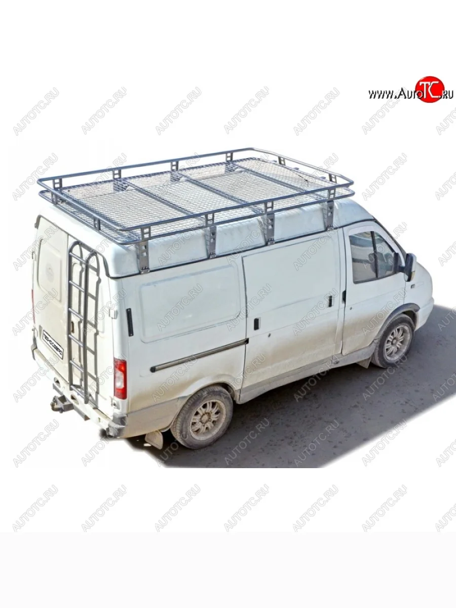 Багажник - платформа экспедиционный Трофи (с сеткой, 2900х1700х 160 мм)  ГАЗ Соболь (1998-2002) 2752  с доставкой в г. Керчь