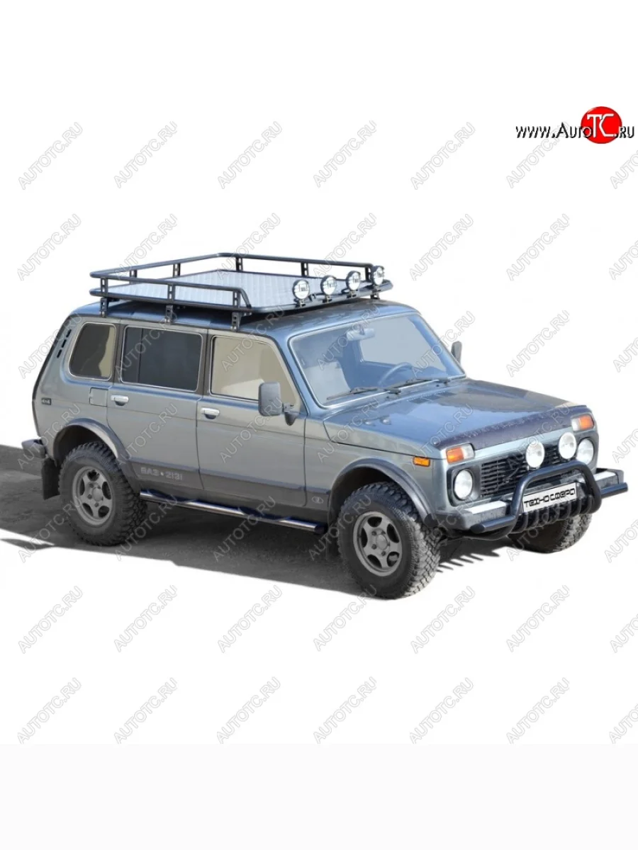 Багажник - платформа экспедиционный Трофи (алюминиевый лист, без передней перекладины) Лада ВАЗ нива 4х4 2131 5 дв. дорестайлинг (1993-2019)  в Воронеже Воронежской области