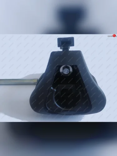 Комплект поперечин в сборе с креплением DELTA PARTNER (с замком) Лада ВАЗ 2105 (1979-2010) (Поперечина прямоугольная стальная длиной 1.2 м)