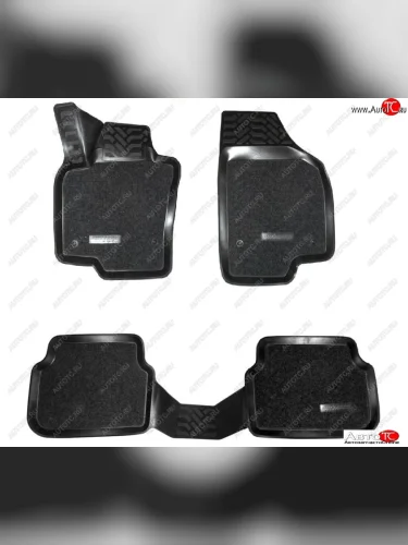 Коврики в салон Aileron (3D) SOFT Volkswagen Tiguan Mk2 дорестайлинг (2016-2020)