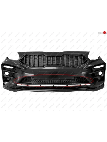 Сетка центрального воздухозаборника Kudos. KIA Rio 4 FB дорестайлинг седан (2016-2020)