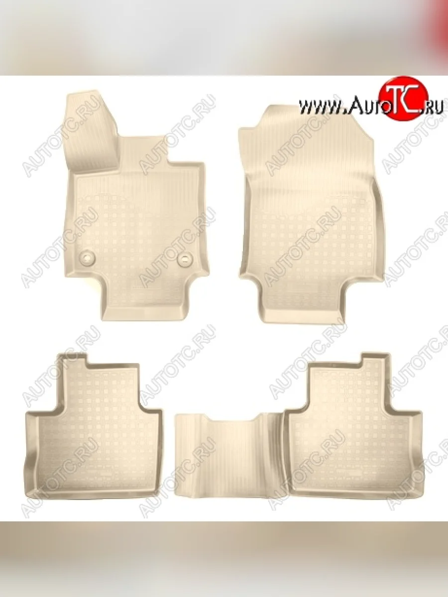Коврики салонные (АКПП) Norplast Toyota RAV4 XA50 5 дв. дорестайлинг (2018-2025) (Бежевый)  в Керчи Республика Крым
