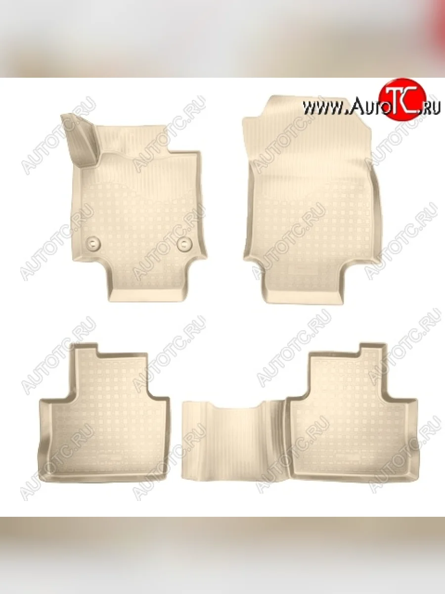 Коврики салонные (МКПП) Norplast Toyota RAV4 XA50 5 дв. дорестайлинг (2018-2025) (Бежевый)  с доставкой в г. Пермь