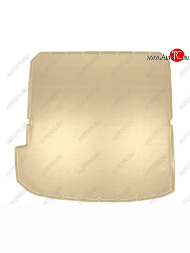 Коврик в багажник Norplast (сложенный 3 ряд) (Бежевый) Chevrolet Traverse дорестайлинг (2017-2022)