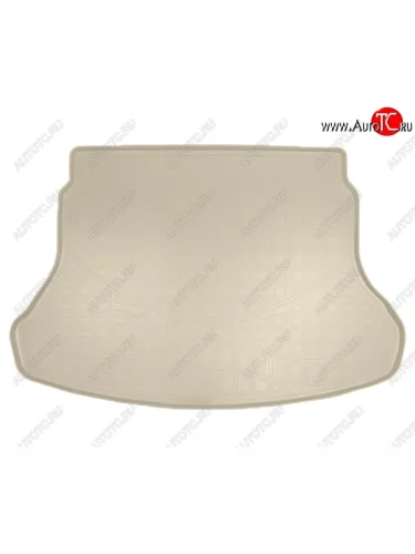 Коврик в багажник Norplast (с нескладывающимися задними сидениями)/ (Бежевый) Hyundai Solaris HCR седан дорестайлинг (2017-2020)
