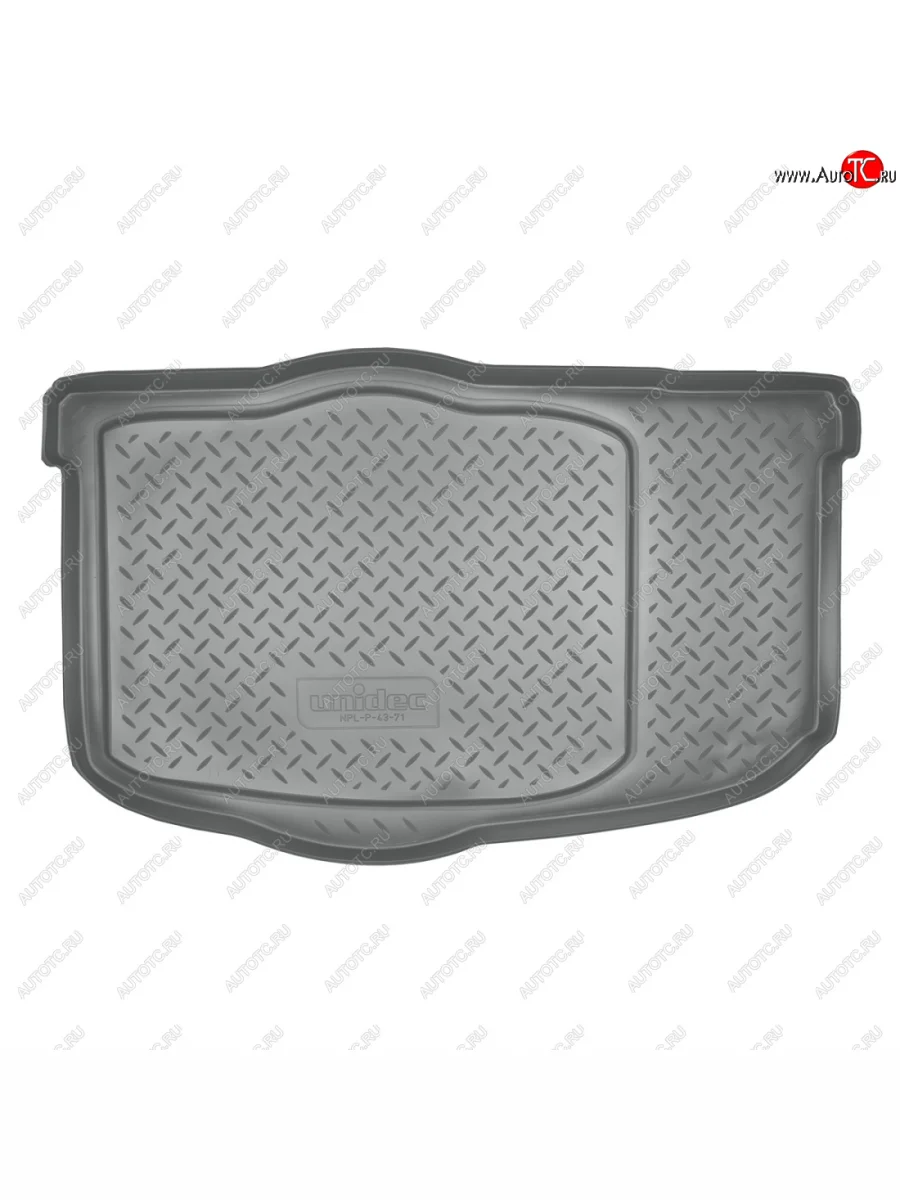 Коврик в багажник Norplast (без органайзера) KIA Soul AM рестайлинг (2011-2014) (Серый)  в Перми Пермском крае