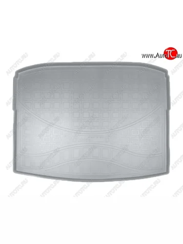 Коврик в багажник (RUS) Norplast (Серый) Skoda Karoq NU7 дорестайлинг (2017-2021)