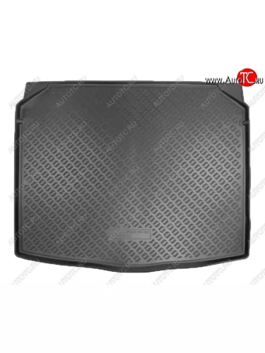 Коврик в багажник (комплектация с сидениями VarioFlex) Norplast (Черный) Skoda Karoq NU7 дорестайлинг (2017-2021)