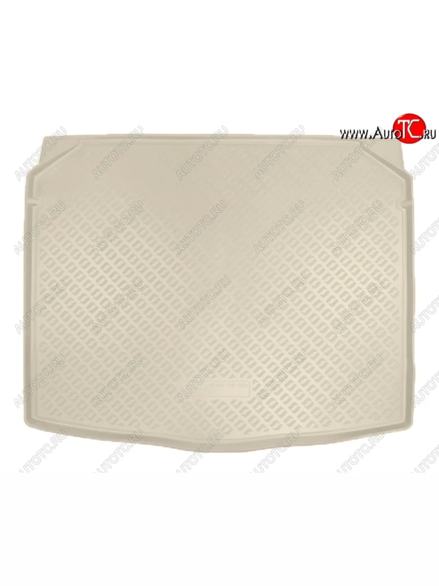 Коврик в багажник (комплектация с сидениями VarioFlex) Norplast Skoda Karoq NU7 дорестайлинг (2017-2021) (Бежевый)  в Воронеже Воронежской области