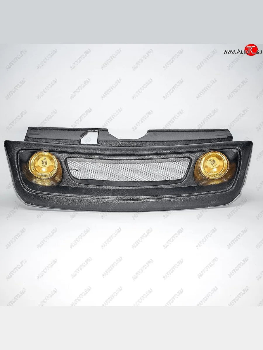 Решётка радиатора Autodemic (с противотуманками) Лада ВАЗ 2111 универсал (1998-2009) (Цвет: желтый)  в Керчи Республика Крым