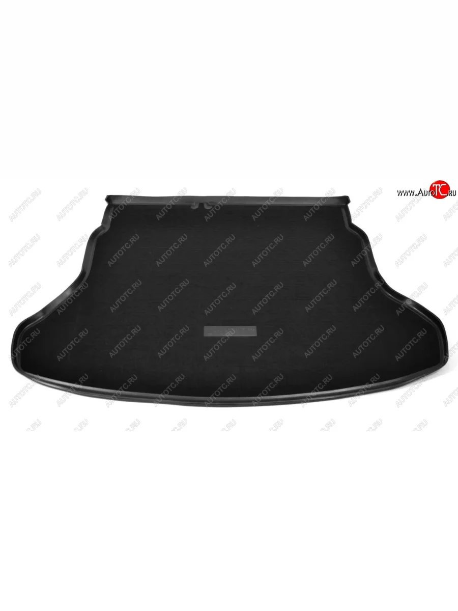 Комбинированый коврик с повышенной износостойкостью в багажник Unidec (полиуретан, текстиль) Hyundai Solaris HCR седан рестайлинг (2020-2022) (Черный)  с доставкой в г. Керчь