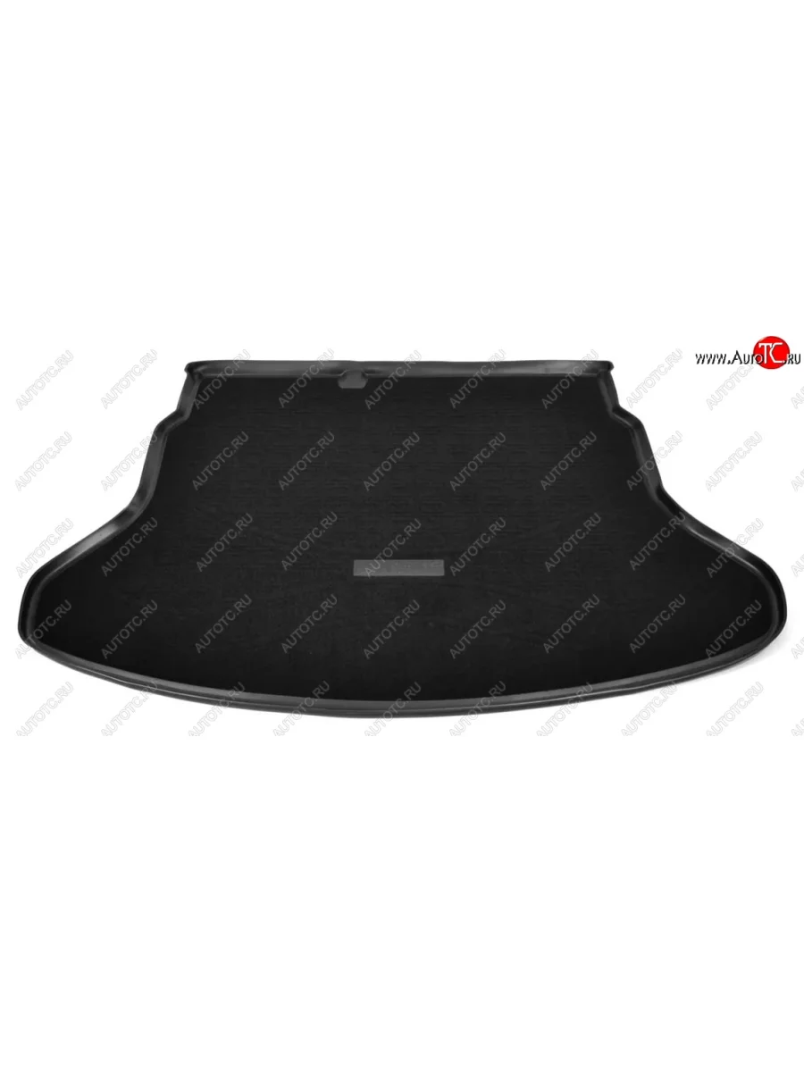 Комбинированый коврик с повышенной износостойкостью в багажник Unidec (полиуретан, текстиль) KIA Rio 4 FB дорестайлинг седан (2016-2020) (Черный)  в Самаре Самарской области