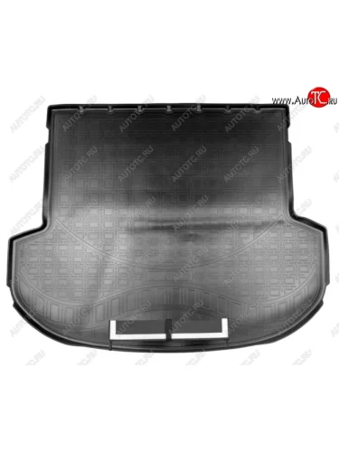 Коврик в багажник Norplast (5 мест) (Черный с фартуком) Hyundai Santa Fe TM рестайлинг (2020-2022)