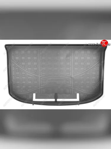 Коврик в багажник Norplast Unidec (Черный с фартуком) KIA Soul PS дорестайлинг (2014-2016)