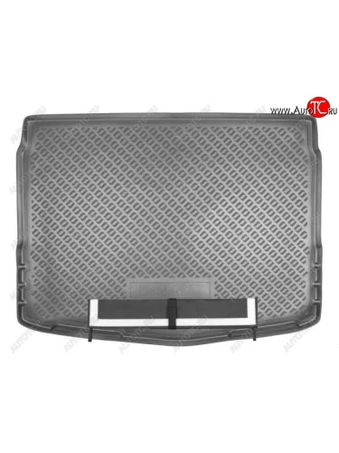 Коврик в багажник Norplast (с полноразмерной запаской) (Черный с фартуком) Nissan Qashqai 2 J11 рестайлинг (2017-2022)