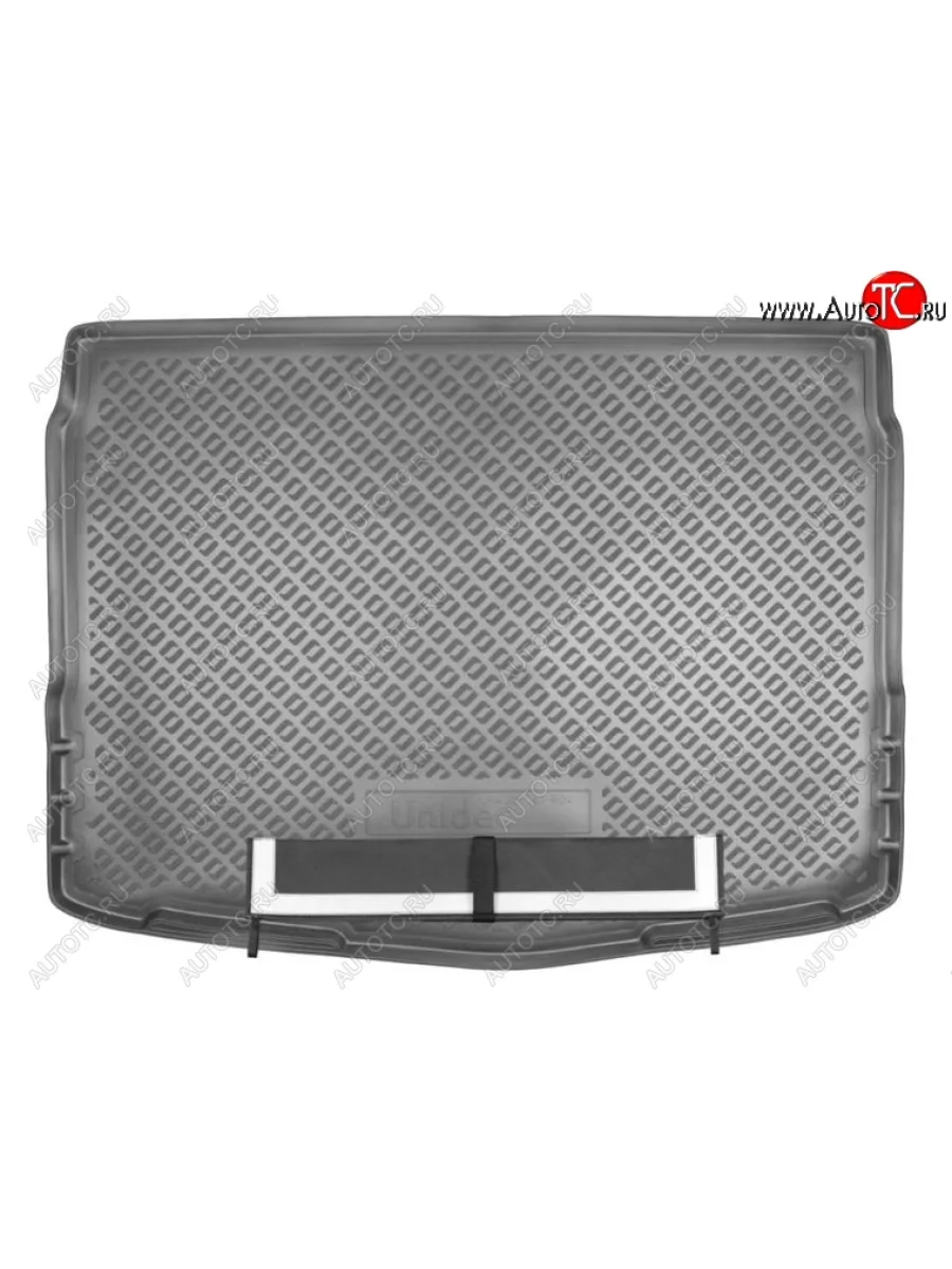 Коврик в багажник Norplast (с полноразмерной запаской) Nissan Qashqai 2 J11 рестайлинг (2017-2022) (Черный с фартуком)  в Перми Пермском крае