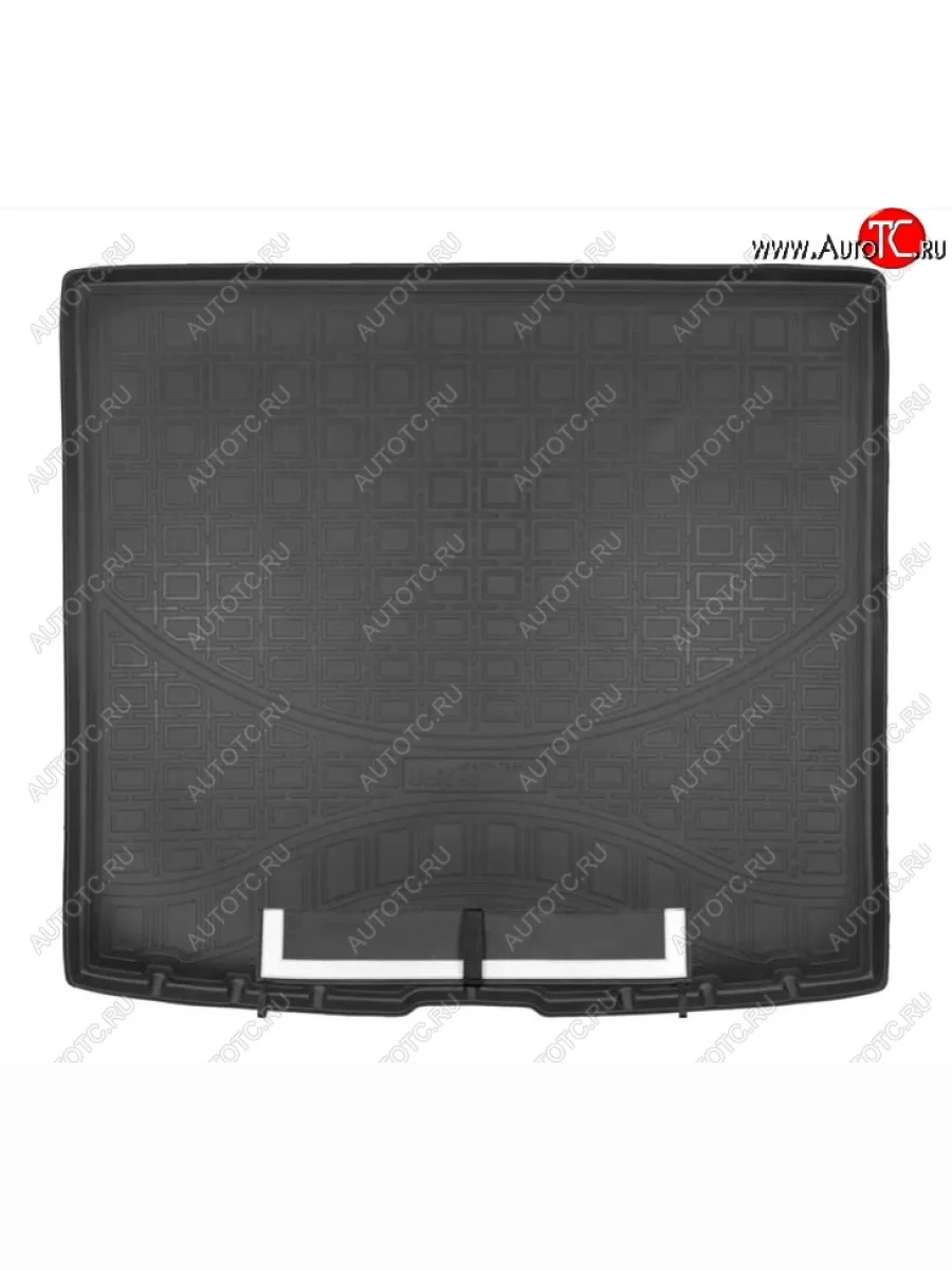 Коврик в багажник Norplast Unidec (4AWD) Renault Kaptur дорестайлинг (2016-2020) (Черный с фартуком)  в Перми Пермском крае