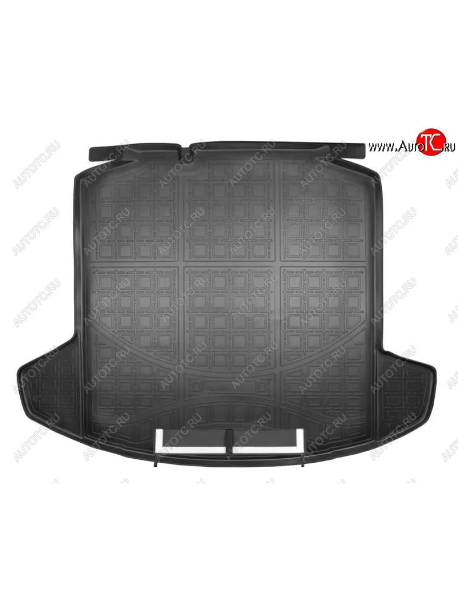 Коврик в багажник Norplast Skoda Rapid NH3 дорестайлинг лифтбэк (2012-2017) (Черный с фартуком)  в Керчи Республика Крым