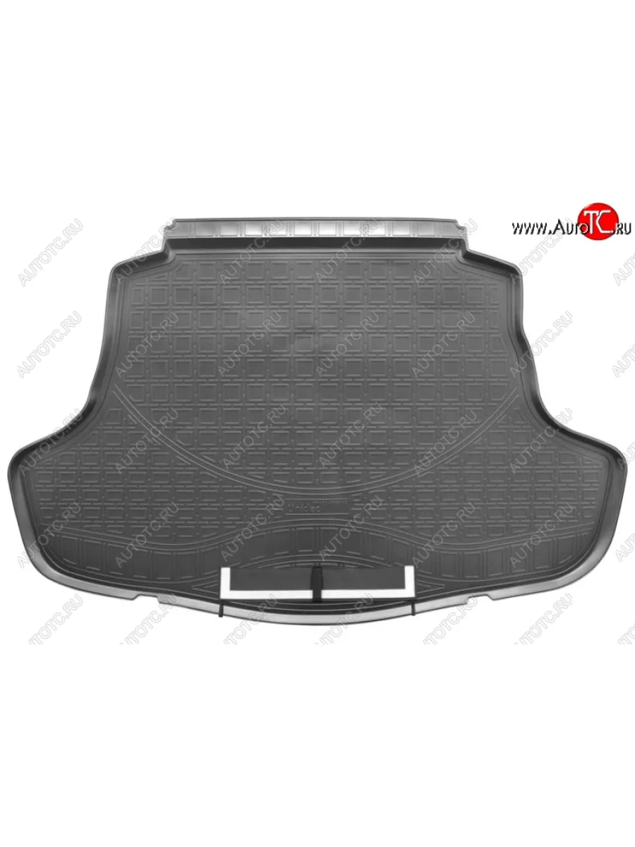Коврик в багажник Norplast Toyota Camry XV70 дорестайлинг (2017-2021) (Черный с фартуком)  в Керчи Республика Крым