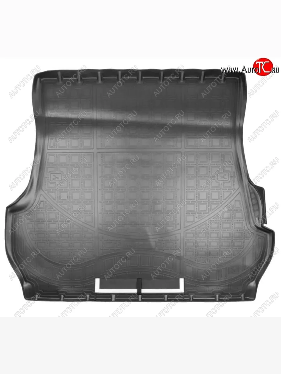 Коврик в багажник Norplast Unidec (5 мест) Toyota Land Cruiser 200 1-ый рестайлинг (2012-2015) (Черный с фартуком)  в Самаре Самарской области