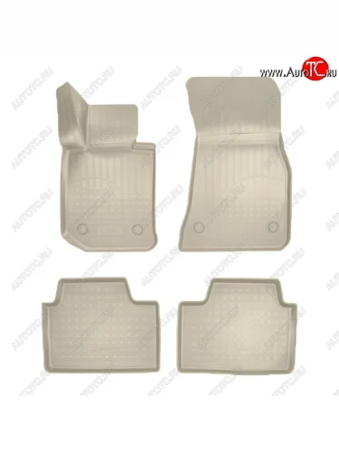 Коврики салонные Noplast (5 мест) (Бежевые) BMW 3 серия G20 седан (2018-2022)
