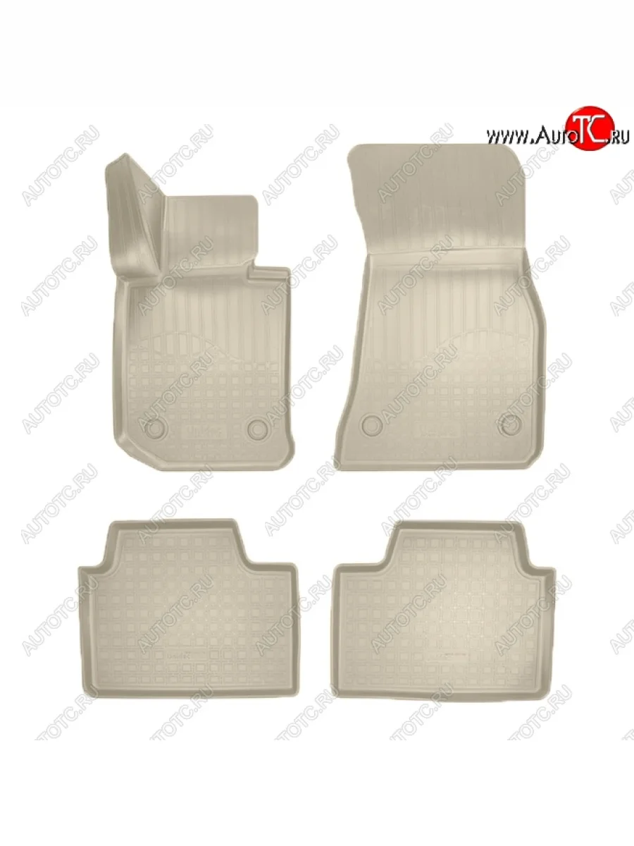 Коврики салонные Noplast (5 мест) BMW 3 серия G20 седан (2018-2022) (Бежевые)  в Керчи Республика Крым