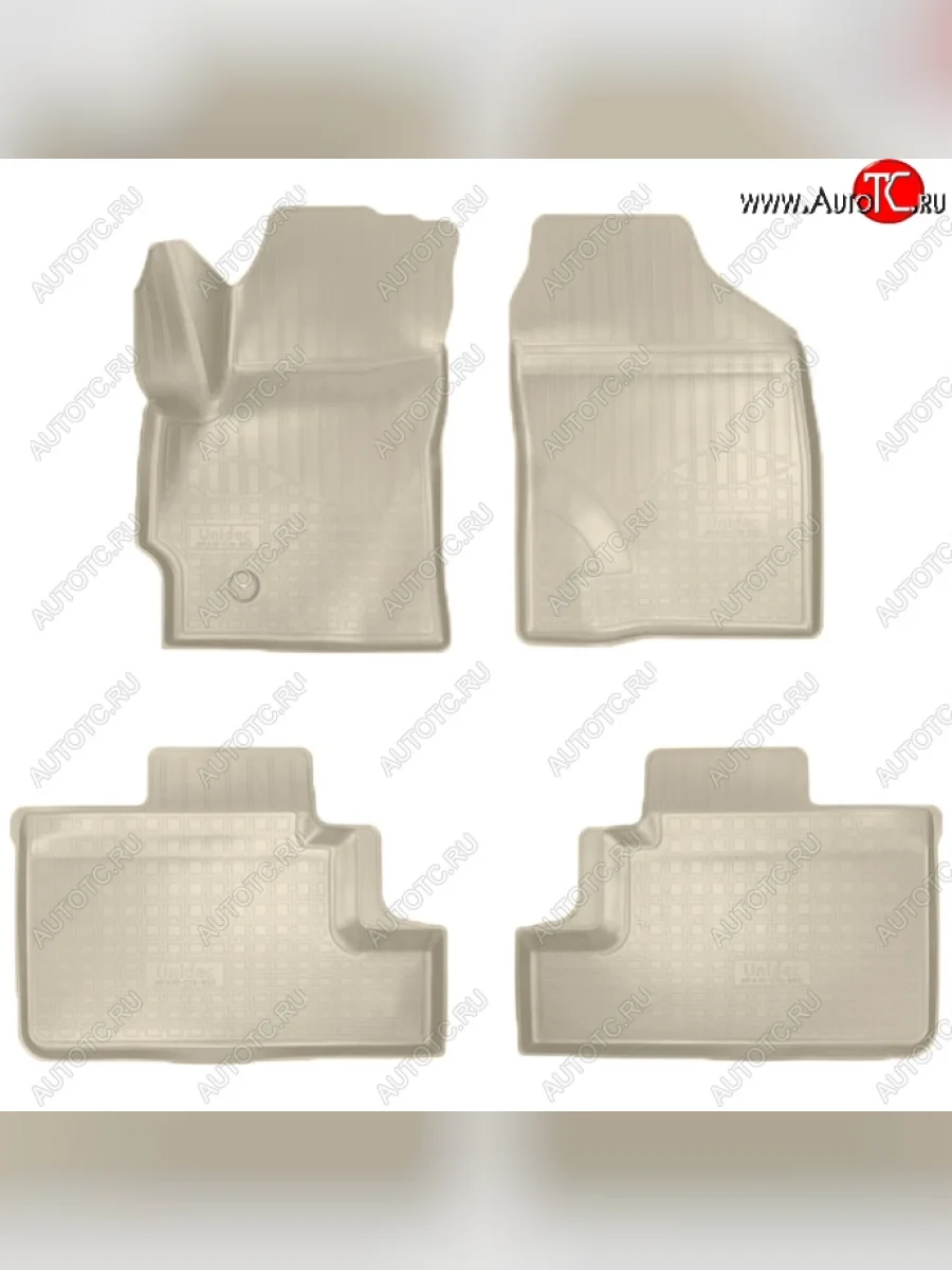 Коврики салонные Noplast (3D) Brilliance V3 дорестайлинг (2015-2020) (Бежевые)  в Керчи Республика Крым