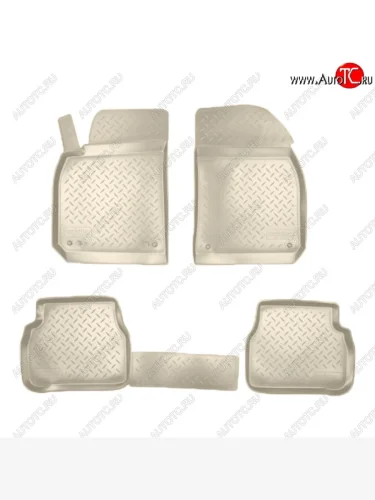 Коврики салонные Noplast (3D) (Бежевые) Cadillac Bls седан (2006-2011)