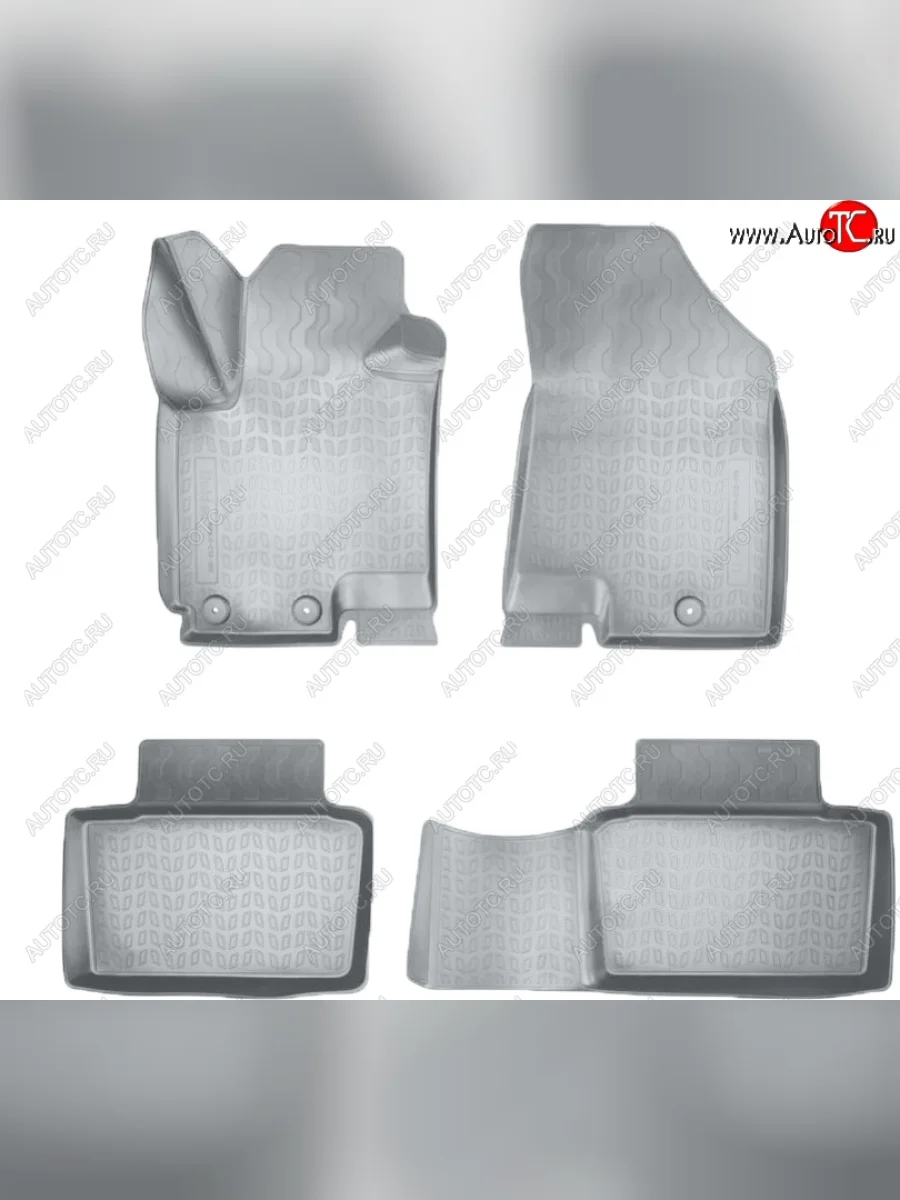 Коврики салонные Noplast (3D) Changan CS35 Plus дорестайлинг (2018-2022) (Серые)  с доставкой в г. Керчь