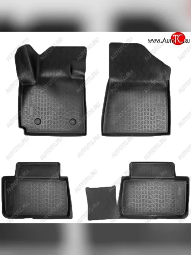 Коврики салонные Noplast (3D) (Черные) Changan CS55 дорестайлинг (2017-2018)