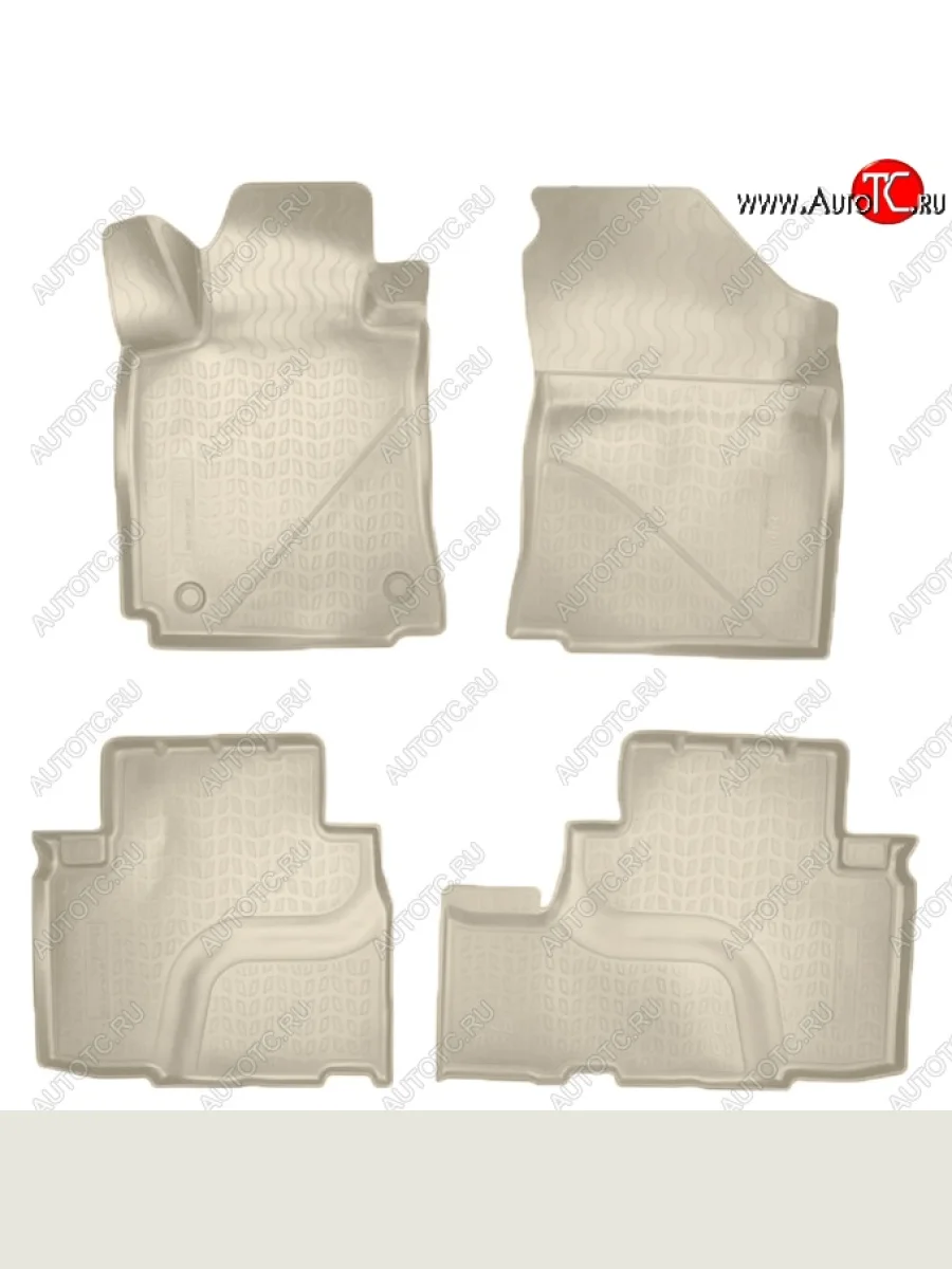 Коврики салонные Noplast (3D) Changan CS75 дорестайлинг (2013-2017) (Бежевые)  в Перми Пермском крае