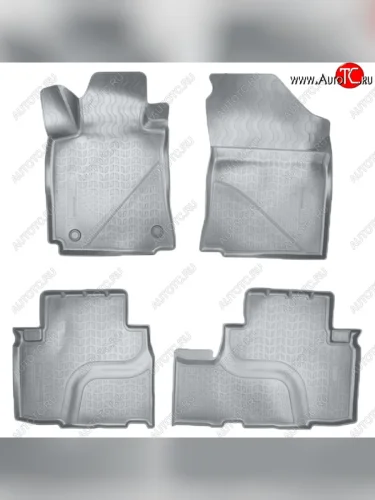 Коврики салонные для Changan CS75 3D (2014) (серый) (Серые) Changan CS75 дорестайлинг (2013-2017)