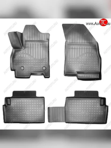 Коврики салонные Noplast (3D) (Черные) Chery Tiggo 7 (2016-2020)